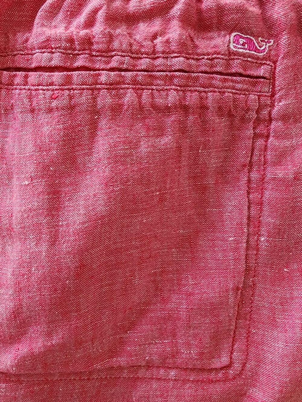 Vineyard Vines Pull On Linen Short Brick Red Size Large Women's Comfort Waist - Picture 7 of 10